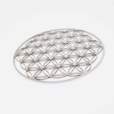 Untersetzer Blume des Lebens Edelstahl 9cm
