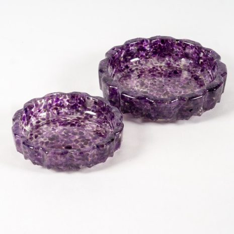 edelstein schale ascher d11,5 & d14,5 amethyst image edelstein schale ascher d11,5 & d14,5 amethyst image
