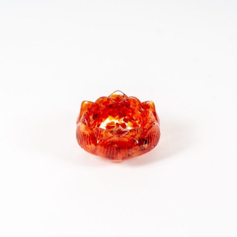 edelstein teelichhalter lotosblüte carneol edelstein teelichhalter lotosblüte carneol