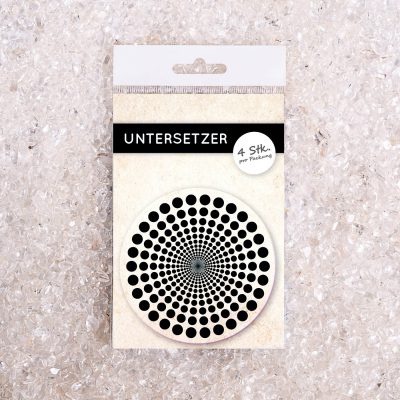 Untersetzer Set Visual Punkte d95mm 4Stück / Packung