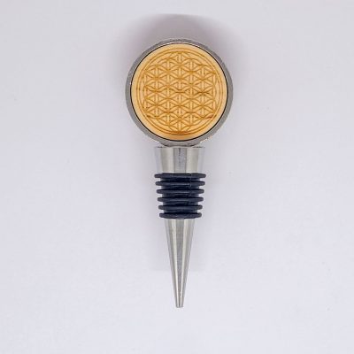 Flaschenverschluss Blume des Lebens Zirbe