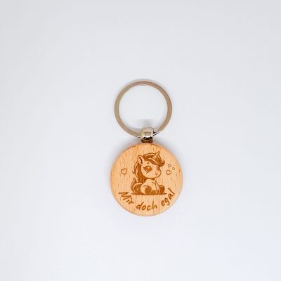 Schlüsselanhänger Buche "Einhorn"