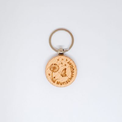 Schlüsselanhänger Buche "Wunscherfüller"
