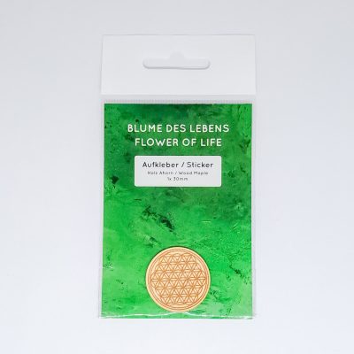 Holz Aufkleber Blume des Lebens Ahorn d30mm