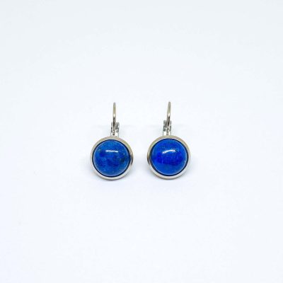 Ohrhänger Edelstein Cabochon Lapislazuli