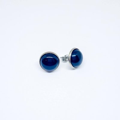 Ohrstecker Edelstein Cabochon Onyx
